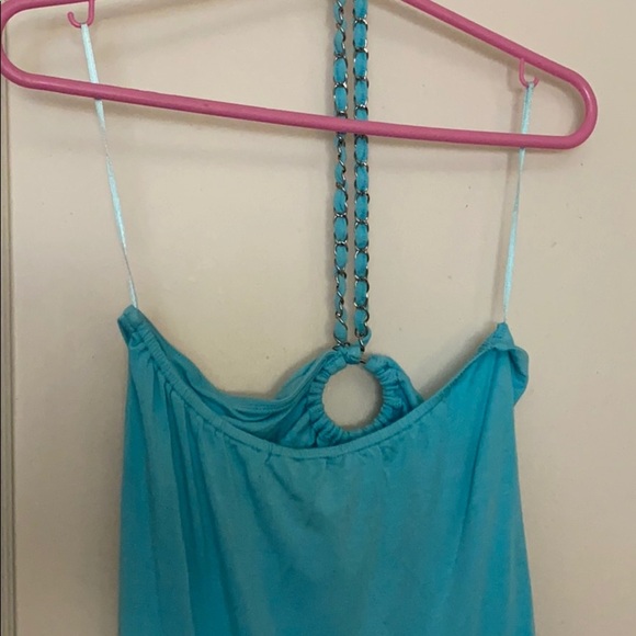 NWT Guess jeans blue mini dress size: L - Picture 5 of 8